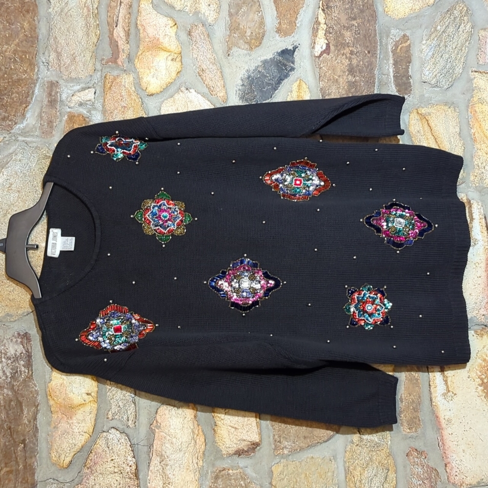 Victoria Jones Vintage embellished sweater